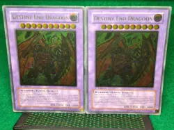 Yugioh! - Destiny End Dragoon LODT-EN042 - 1st Ed Ultimate Rare x2 - Error+Orig! - Image 3