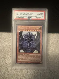 2017 YU-GI-OH! JUMP PACK SPRING PROMO #EN004 OBELISK THE TORMENTOR PSA 10 POP 9 - Image 1