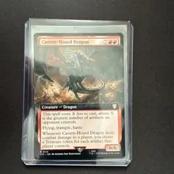 MTG Cavern-Hoard Dragon (Extended Art) Commander: the Lord of the Rings NM - Image 1