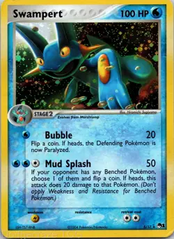 Swampert 5/17 Rare POP Series 1 Pokemon LP - Image 1
