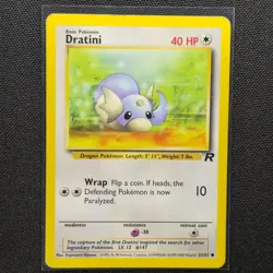 Dratini - 53/82 - Common - Team Rocket - Pokemon Card - MP - Image 1