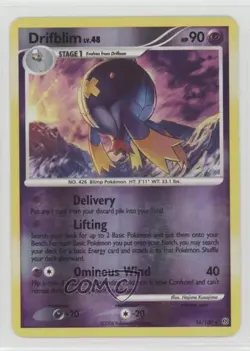 Drifblim Reverse Foil Pokemon Diamond & Pearl Stormfront #16 2008 - Image 1