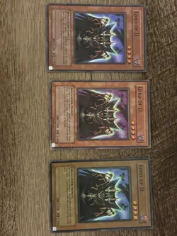 Yu-Gi-Oh! Lord of D. SDK-041 Spellcaster Effect 1996 Vintage Lot 3 Cards - Image 1