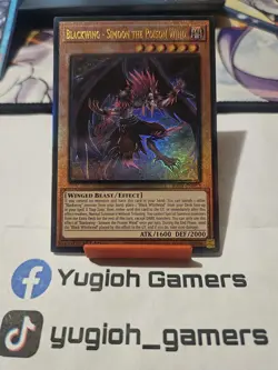 Yu-Gi-Oh Blackwing Simoon The Poison Wind 1st Ultimate Rare Light Played - Image 1