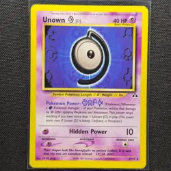 Unown - 47/75 - Uncommon - Neo Discovery - Pokemon Card - MP - Image 1