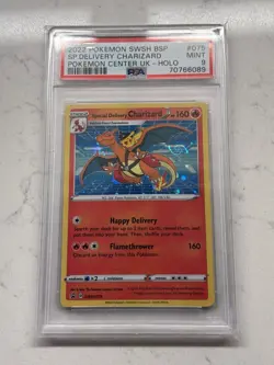 SWIRL! Special Delivery Charizard 075 Sword & Shield Promo Cards PSA 9 English - Image 1