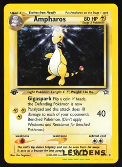 Ampharos - 1/111 - Holo Rare 1st Edition - Neo Genesis - Pokemon Card - MP - Image 1