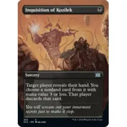 INQUISITION OF KOZILEK (BORDERLESS) X4 Double Masters 2022 Magic MTG MINT CARD - Image 1