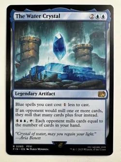 The Water Crystal 93 – MTG Final Fantasy Rare Legendary Artifact Blue Fixing - Image 1