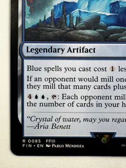 The Water Crystal 93 – MTG Final Fantasy Rare Legendary Artifact Blue Fixing - Image 5