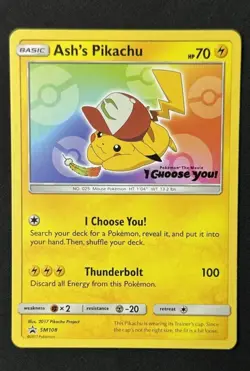 Ash's Pikachu "I Choose You" LP-MP Sun & Moon Promo Lot (4X)- Pokemon 2017 - Image 2