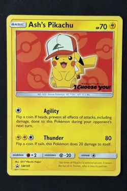 Ash's Pikachu "I Choose You" LP-MP Sun & Moon Promo Lot (4X)- Pokemon 2017 - Image 4