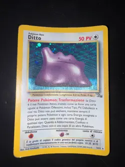 Carta Pokemon Ditto 3/62 Set Fossil Holo ITA - Image 1