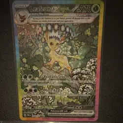 Pokemon Leafeon EX PREM 144/137 Full Art Holo Rare EX Stage 1 270 HP Verdant St… - Image 1