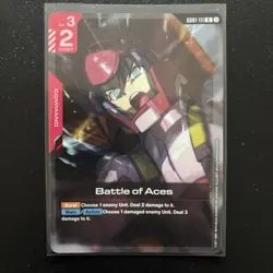 BATTLE OF ACES GD01-111 R GUNDAM CARD GAME OP CARD - Image 1