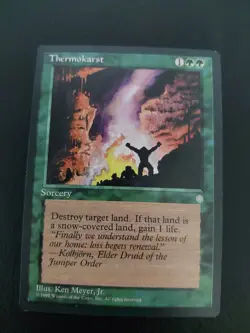 Thermokarst – Ice Age | MTG Green Sorcery | Vintage Magic Card - Image 1