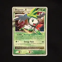 Pokemon TCG 2009 Diamond & Pearl Black Star Promo Card Shaymin Lv.X DP39 Holo NM - Image 1