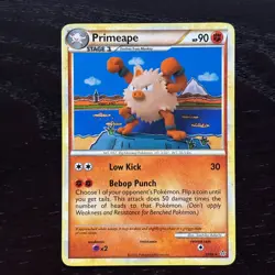 Primeape 22/95 Pokemon Unleashed HS Regular Rare Card MP - Image 1