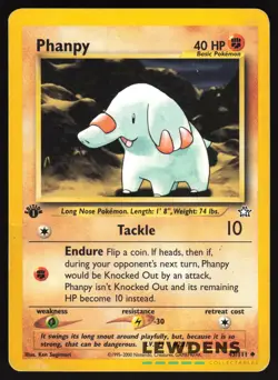 Phanpy - 43/111 - Uncommon 1st Edition - Neo Genesis - Pokemon Card - HP - Image 1