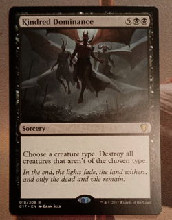 MTG Kindred Dominance- Commander 2017- Rare- NM - Image 1