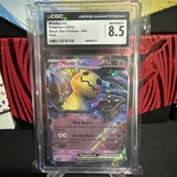 Pokemon TCG Mimikyu Ex 2023 SV: Black Star Promo #004 CGC NM/MINT+ 8.5 - Image 1