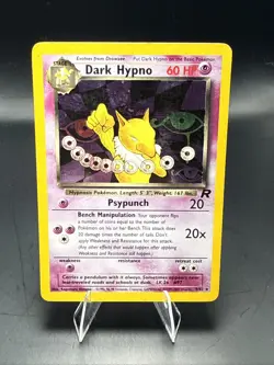 Pokemon TCG Dark Hypno 9/82 Team Rocket Unlimited Holo Rare - Image 1