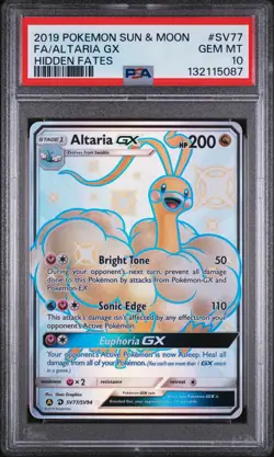 Altaria Gx SV77/SV94 Hidden Fates Pokemon PSA 10 - Image 1