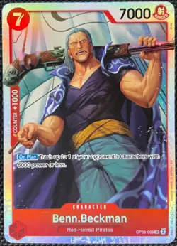 One Piece Benn.Beckman OP09-009 Emporers in the New World Super Rare NM - Image 1