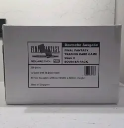 Final Fantasy Trading Card Game Opus II GERMAN Edition Sealed Box 6 Boxes of 36 - Image 1