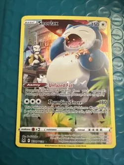 Snorlax TG10/TG30 Swsh11: Lost Origin Trainer Gallery Pokemon Card - Image 1