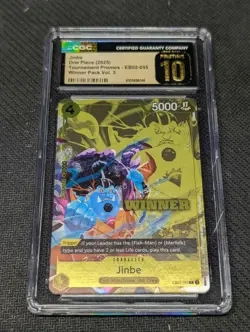 Jinbe (Winner Pack 2025 Vol. 3) R One Piece Promotion Cards EB02-055 CGC 10 - Image 1
