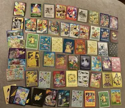59 Pikachu Pokemon Card Sleeves Lot - Image 1