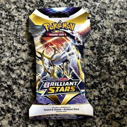 Pokemon TCG: Sword & Shield-Brilliant Stars Sleeved Booster Pack (10 Cards) 820650809972 - Image 1