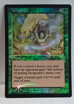 FOIL INVIGORATE NM UNPLAYED MERCADIAN MASQUES MTG MAGIC GATHERING (M16) - Image 1