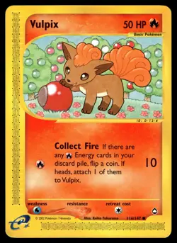 Vulpix 116/147 Aquapolis Pokemon - Image 1