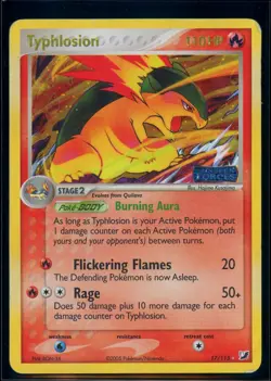 Pokemon EX UNSEEN FORCES - #17/115 Typhlosion - Reverse Holo - ENG - Damaged - Image 1