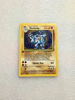 Pokemon TCG Machamp 8/102 Base Set 1st Edition Holo 1999 - Image 1