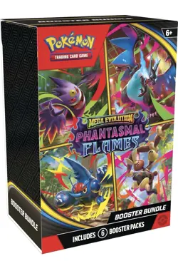 Pokemon TCG: Mega Evolution—Phantasmal Flames Booster Bundle (6 Booster Packs). - Image 1