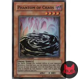 Yugioh Phantom of Chaos GLAS-ENSE1 Super Rare Limited Edition NM - Image 1