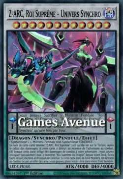 Yu-Gi-Oh ! Z-Arc, Roi Supreme - Univers Synchro LEDE-FR100 VF/SUPER - Image 1