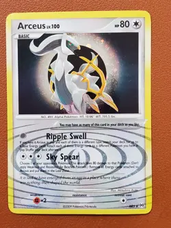 Arceus AR5 Arceus Normal Holo Rare Promo HP 2009 Card Pokemon TCG Platinum - Image 1