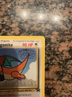 Pokemon TCG Dragonite Black Star Promo Card Pokemon: The First Movie - Near Mint - Image 3