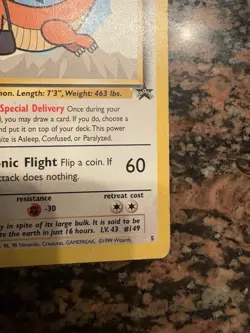 Pokemon TCG Dragonite Black Star Promo Card Pokemon: The First Movie - Near Mint - Image 4