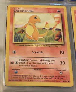 Charmander Base Set 46/102 Pokemon Card Mint Condition Never Played With - Image 3