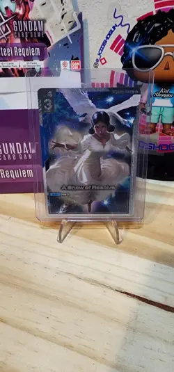 ​[MINT/NM] Lalah Sune - "A Show of Resolve" - Gundam Card Game: Steel Requiem - Image 1