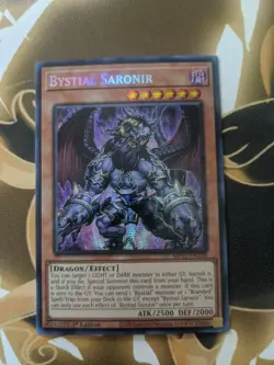 Bystial Saronir Prismatic Secret Rare Card MP23-EN158 1st Edition - Image 1