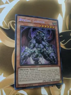 Bystial Saronir Prismatic Secret Rare Card MP23-EN158 1st Edition - Image 3