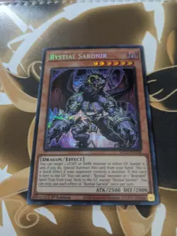 Bystial Saronir Prismatic Secret Rare Card MP23-EN158 1st Edition - Image 4