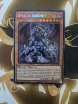 Bystial Saronir Prismatic Secret Rare Card MP23-EN158 1st Edition - Image 5