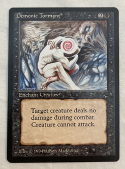 1x Demonic Torment Legends MTG Magic the Gathering NM - Image 1